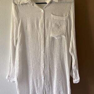 Breezy Excursion Elegant White Long Sleeve Blouse